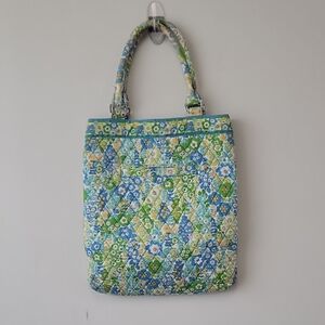Vera Bradley Blue and Green Floral Tote